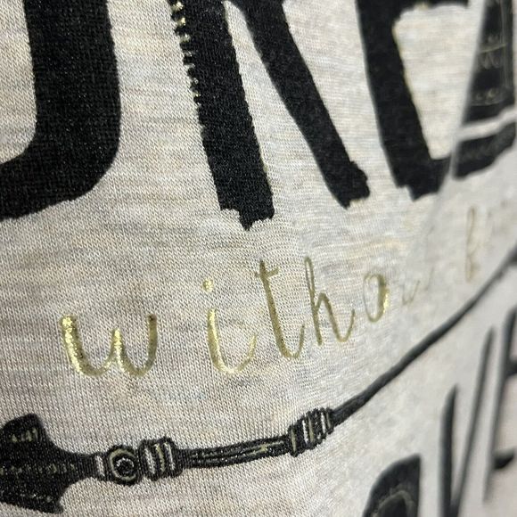 Dirtee Laundry Sleeveless Tank Top Dream Love Inspire Beige Tan Tie Front Small - Picture 4 of 8